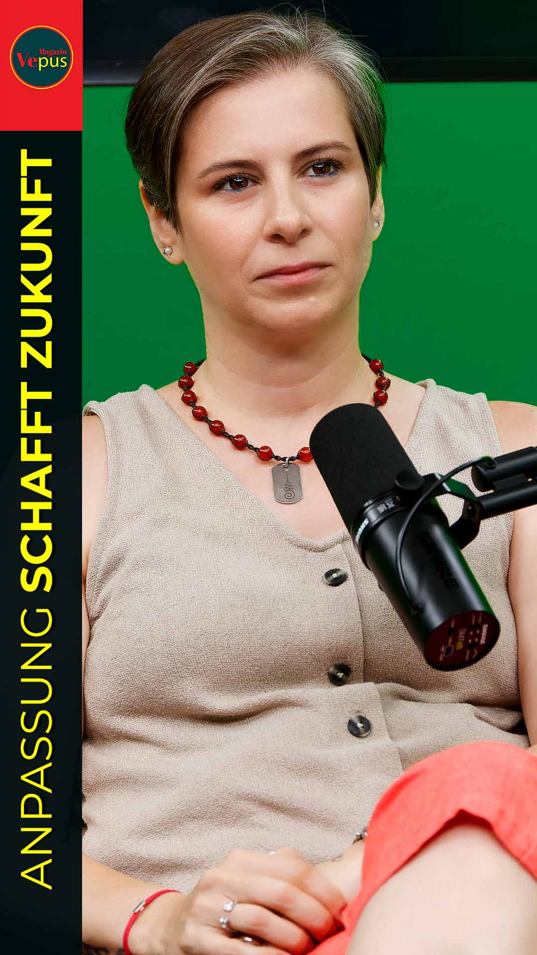 Greenscreen Hintergrund München - Aufnahmeplatz mit Greenscreen-Technik fuer Interviews und Podcasts